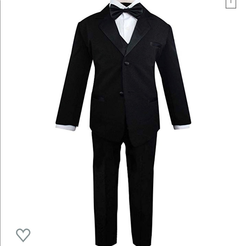 5 piece bow tie tuxedo for wedding, ring bearer